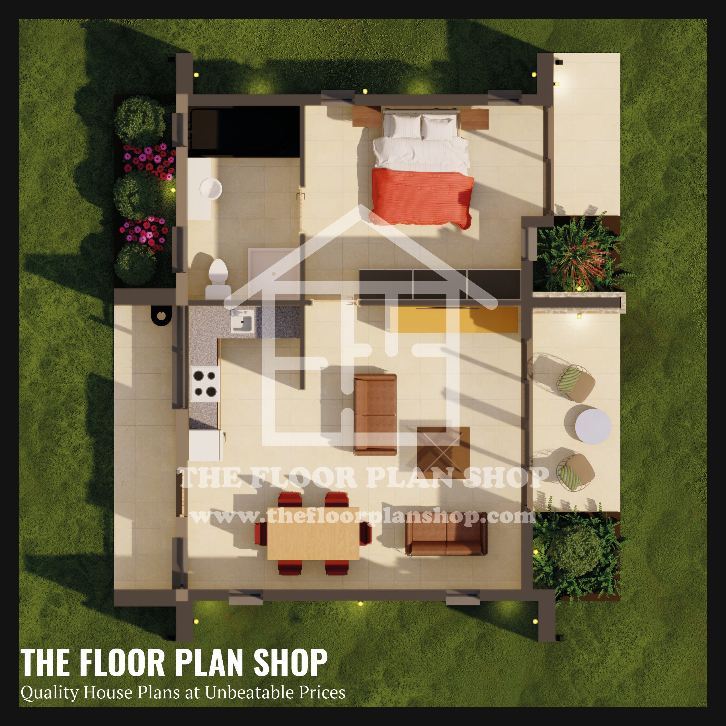 Compact 1 Bedroom Home Design – Urban Solo – The Floor Plan Shop