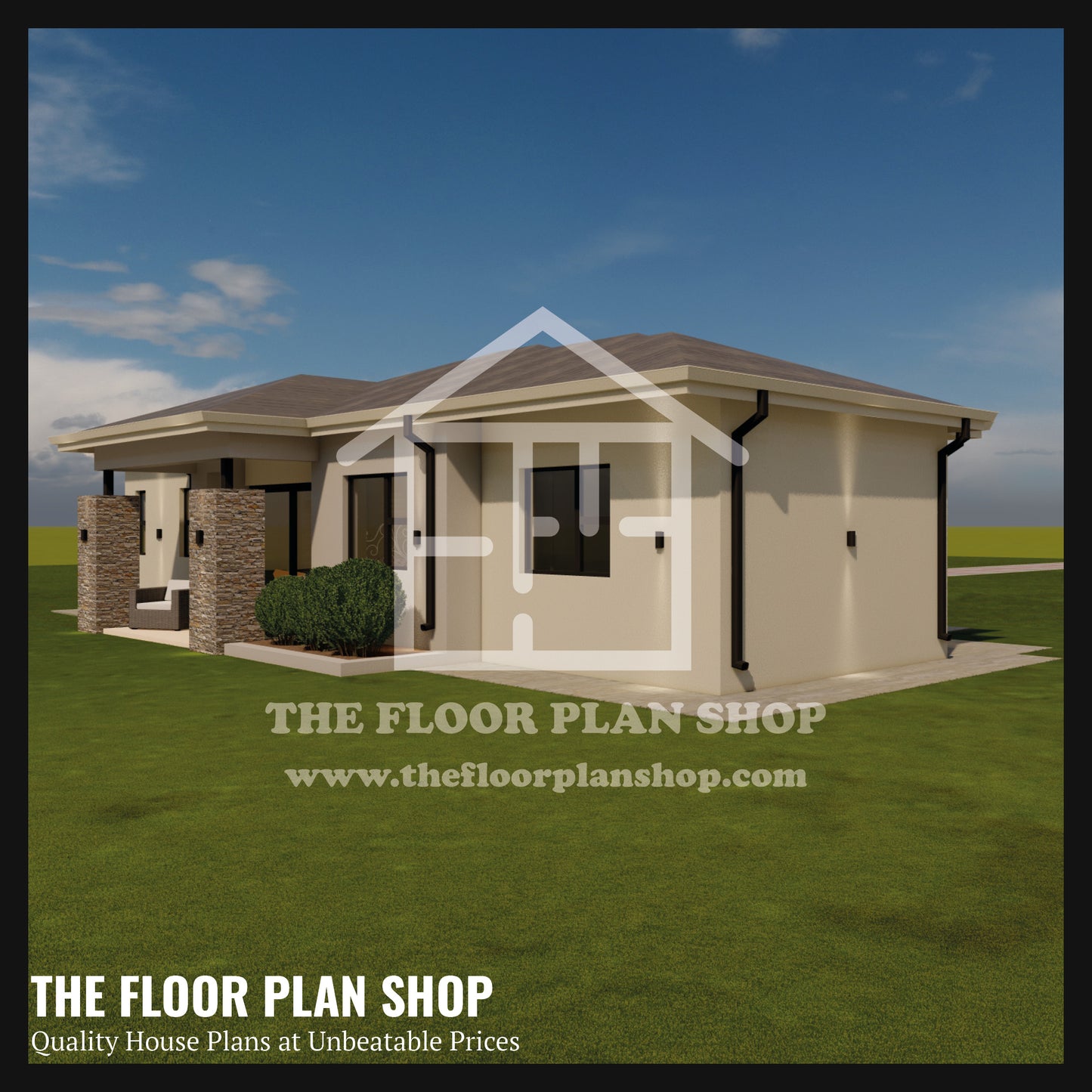 Modern 2 Bedroom House Plan – Horizon Duo