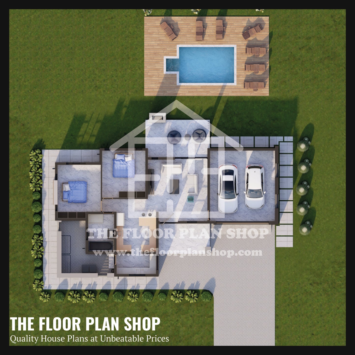 Modern 2-Bedroom Home with Double Garage & Entertainer’s Patio