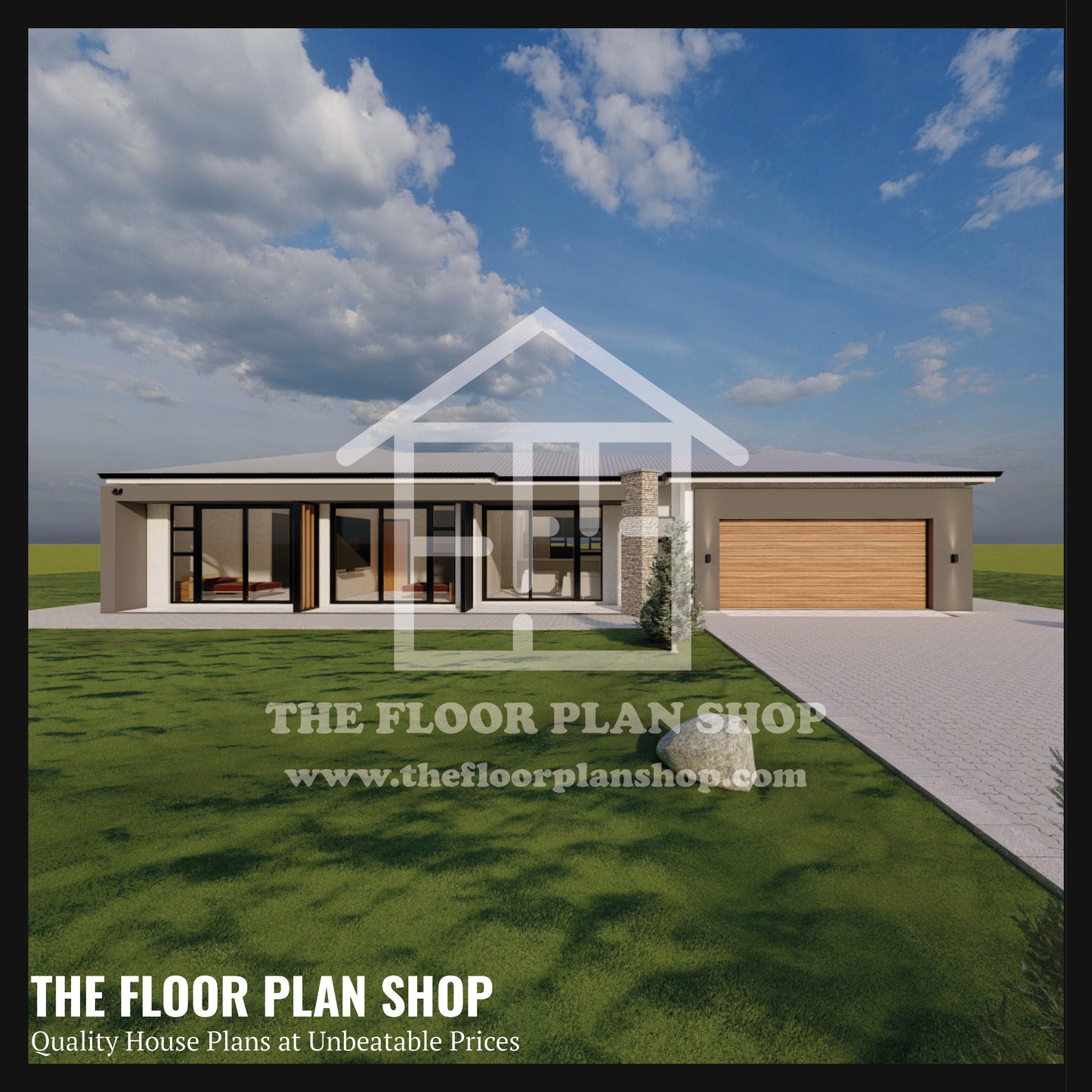 Modern 2-Bedroom Home with Double Garage & Open-Plan Living