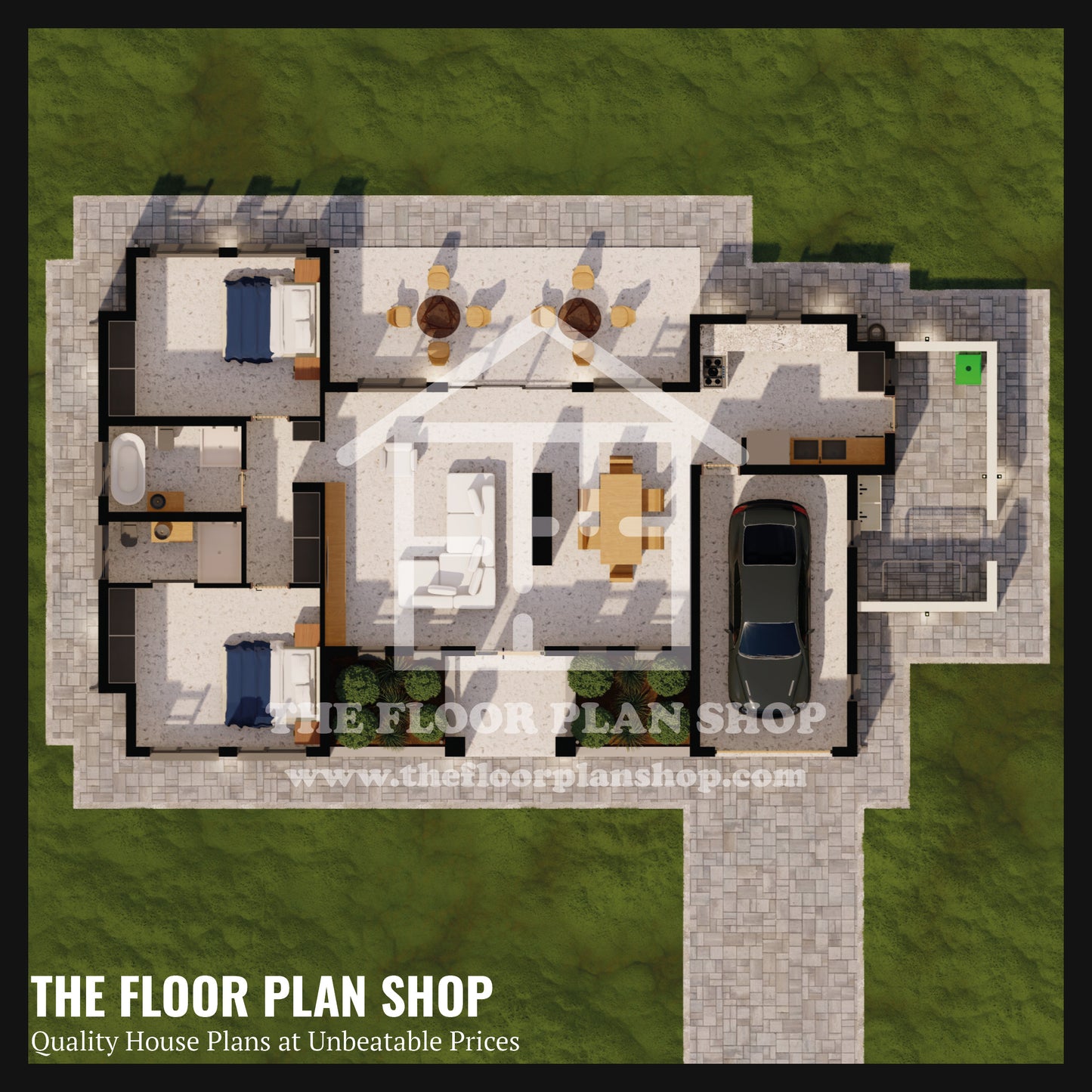 Modern 2-Bedroom Haven with En-Suite, Patio & Garage