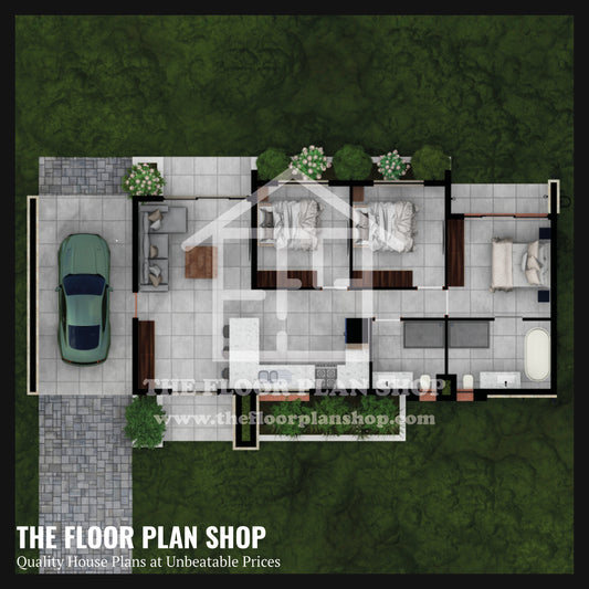 Simple 3 Bedroom Layout – Family Square