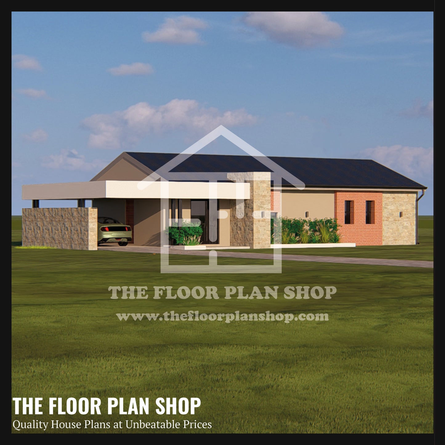 Simple 3 Bedroom Layout – Family Square