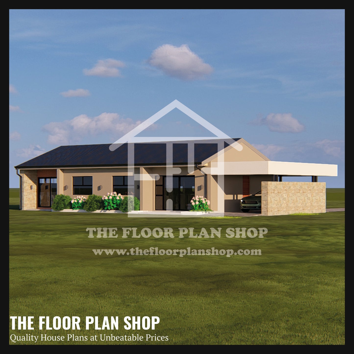 Simple 3 Bedroom Layout – Family Square